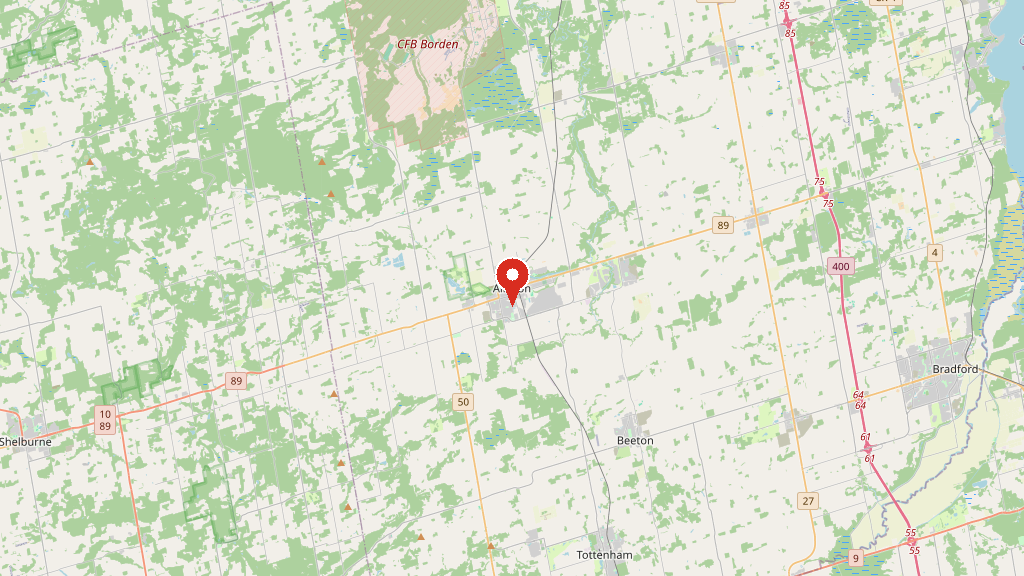 Map of our service area