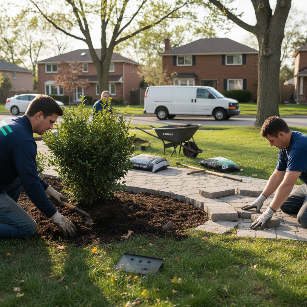 Landscape Installation in Alliston, ON