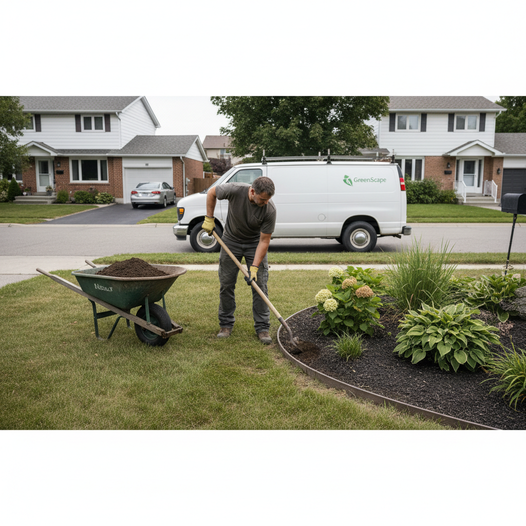 Landscaping work