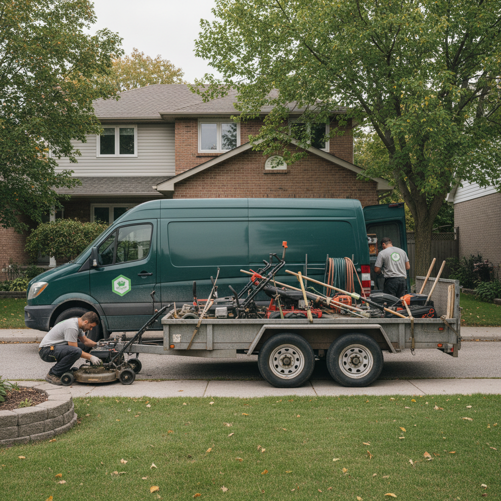 Landscaping work